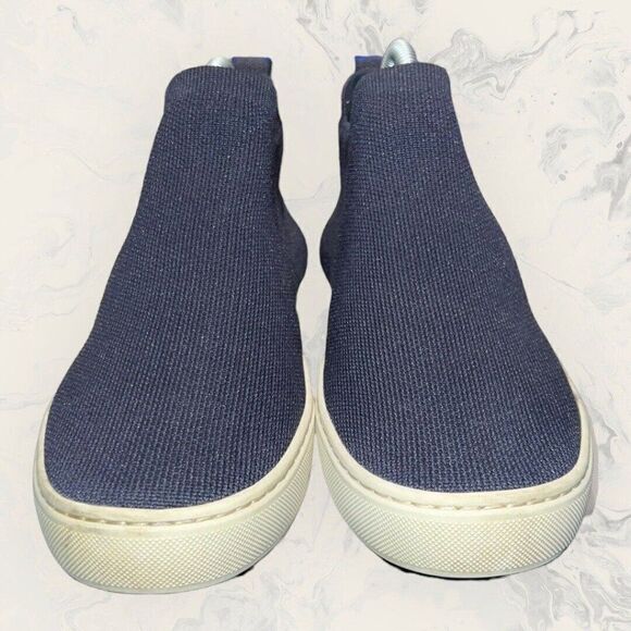 Rothy's Womens Chelsea Navy Blue Slip On Sneakers Comfort Flats Shoe Size 7.5 - Picture 2 of 8